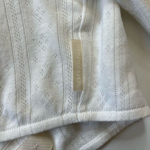 MY MUM MADE IT Pointelle Tie Long Sleeve Crop M-L - Picture 5 of 8